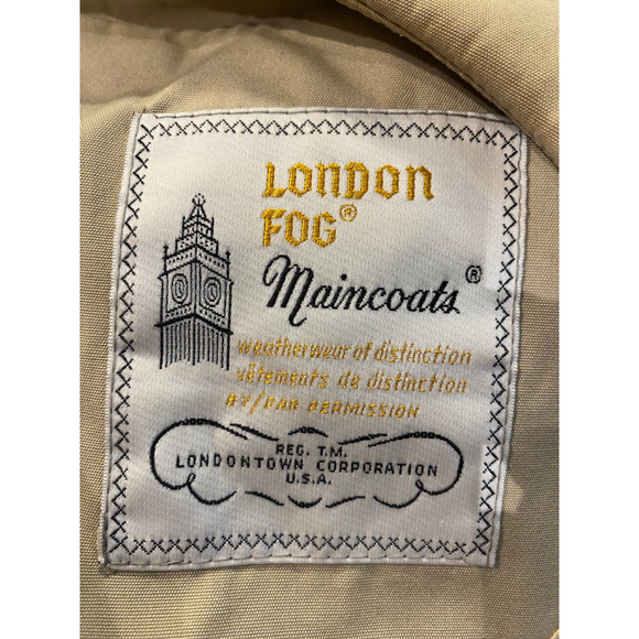 London Fog main Coat 40R Beige made in Canada - Picture 4 of 12